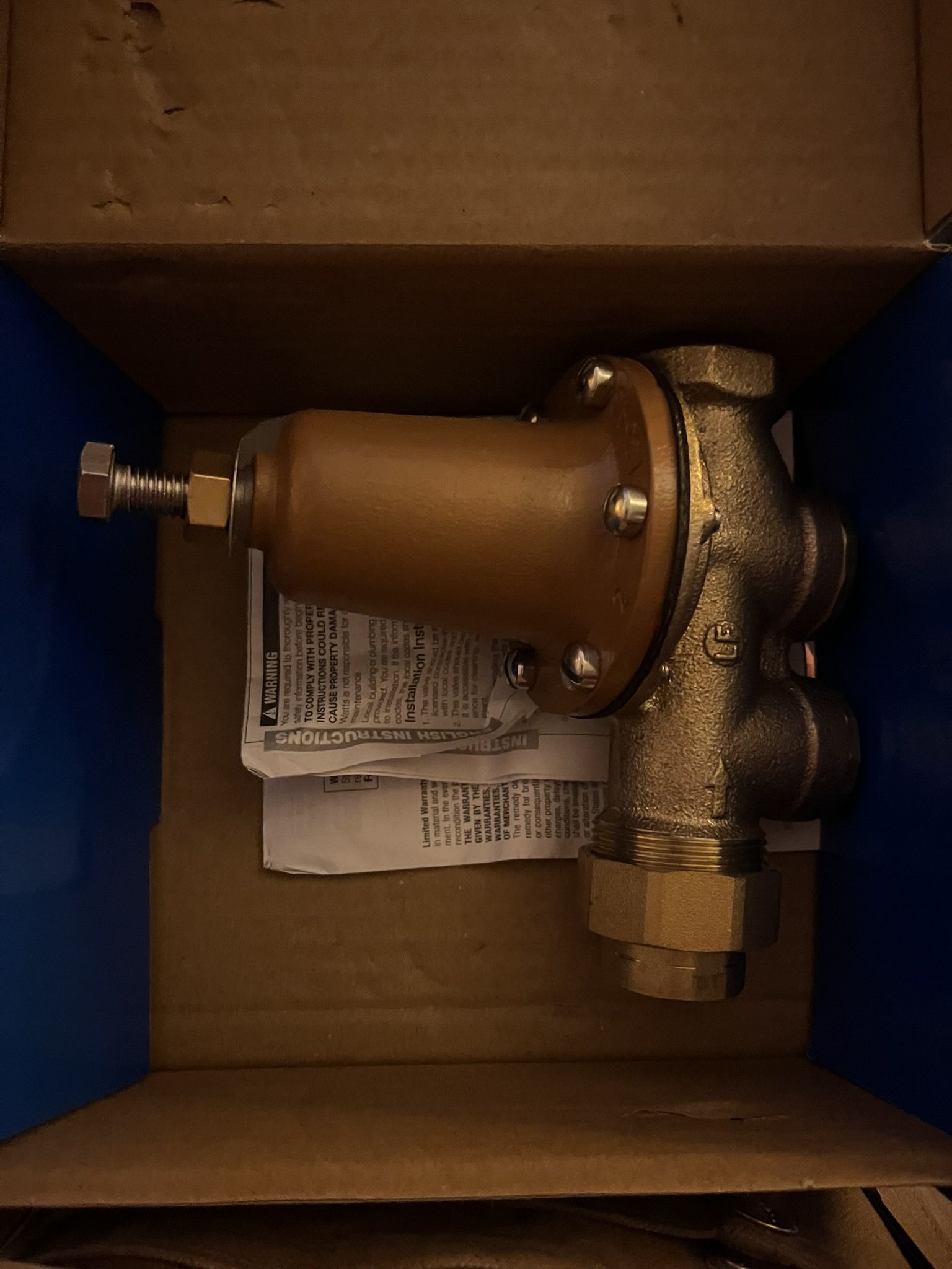 Watts Pressure Reducing Valve