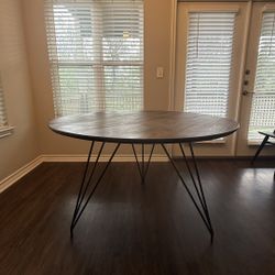 Four Hands Eastwood Round 48" Dining Table - Aged Brown