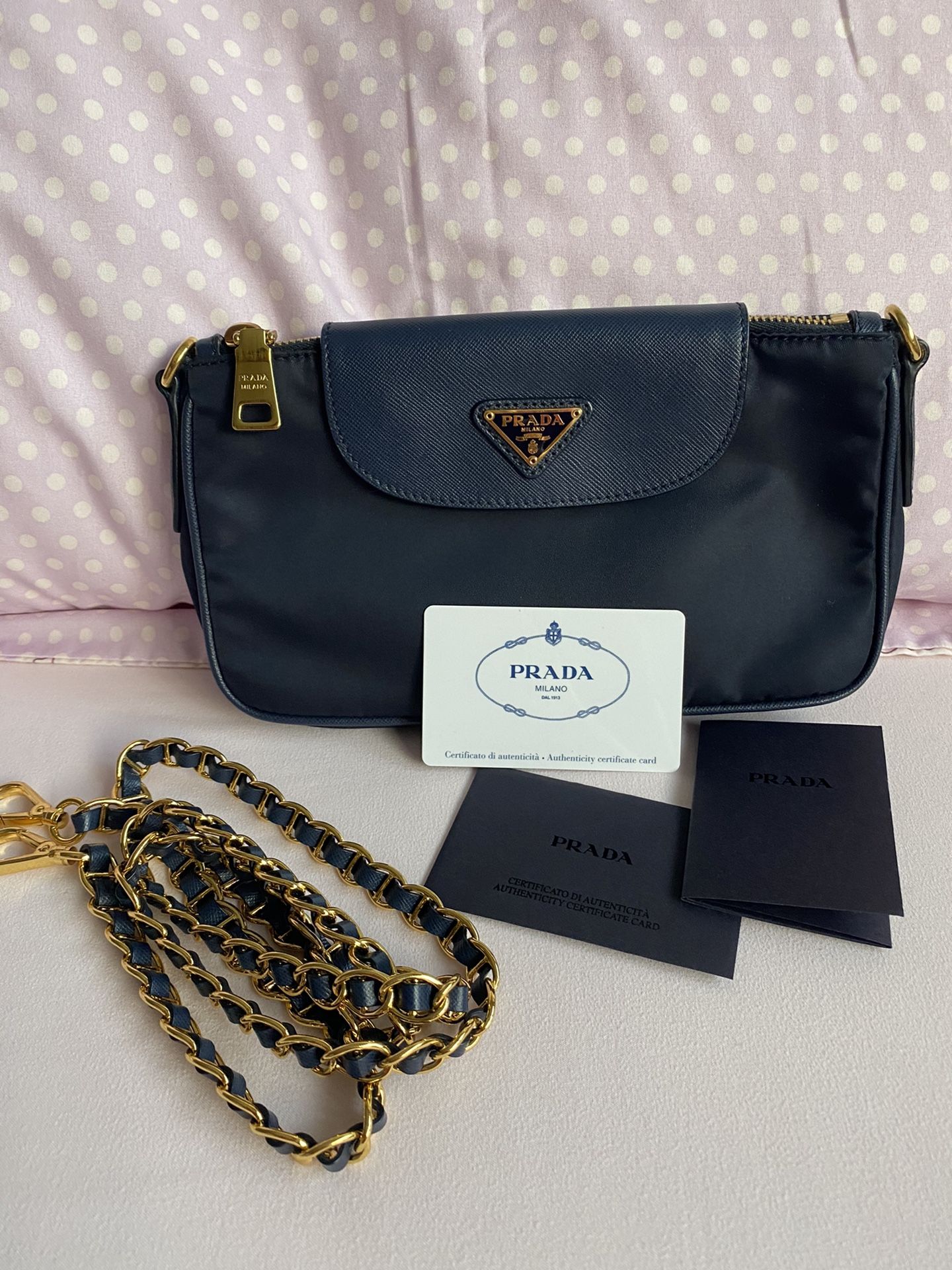 Prada Tessuto Saffiano Crossbody Bag **AUTHENTIC**