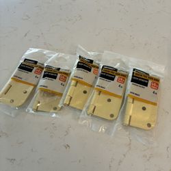 Everbuilt 4”- Satin Brass 5/8” Radius Door Hinges (5 Total)