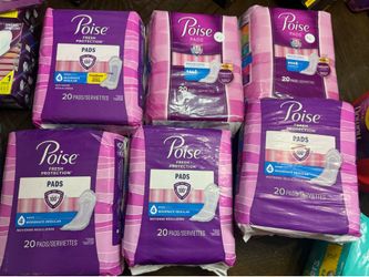 Poise pads $5 each