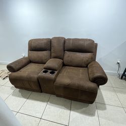 DOUBLE RECLINER COUCH 