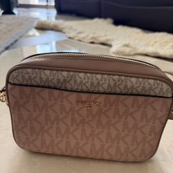 Michael Kors Pink/White Crossbody Bag
