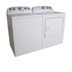 Whirlpool High Efficiency Top-Load With Dual Action Spiral Agitator Washer & Electric Dryer Set