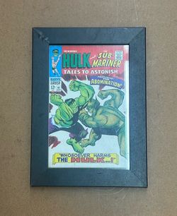 2008 Marvel HULK & THE SUB-MARINER Comic Book COVER Framed PRINT Limited EDITION 443/26000