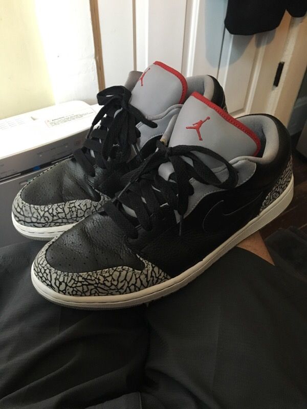 Air Jordan Retro 1 Low "Black & Cement"