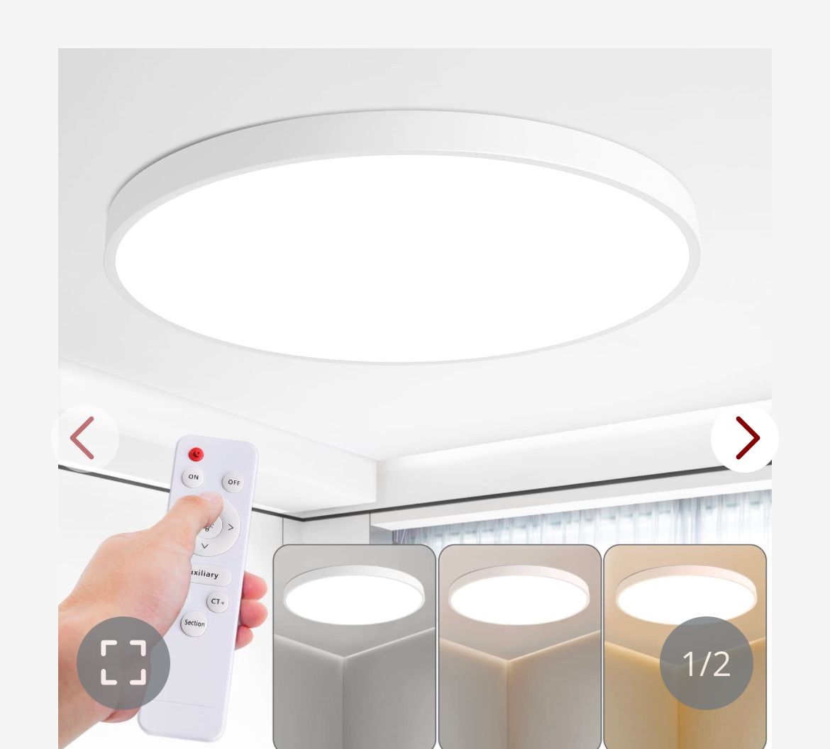 HOVENLA 24 Inch LED Flush Mount Ceiling Light - New In Box