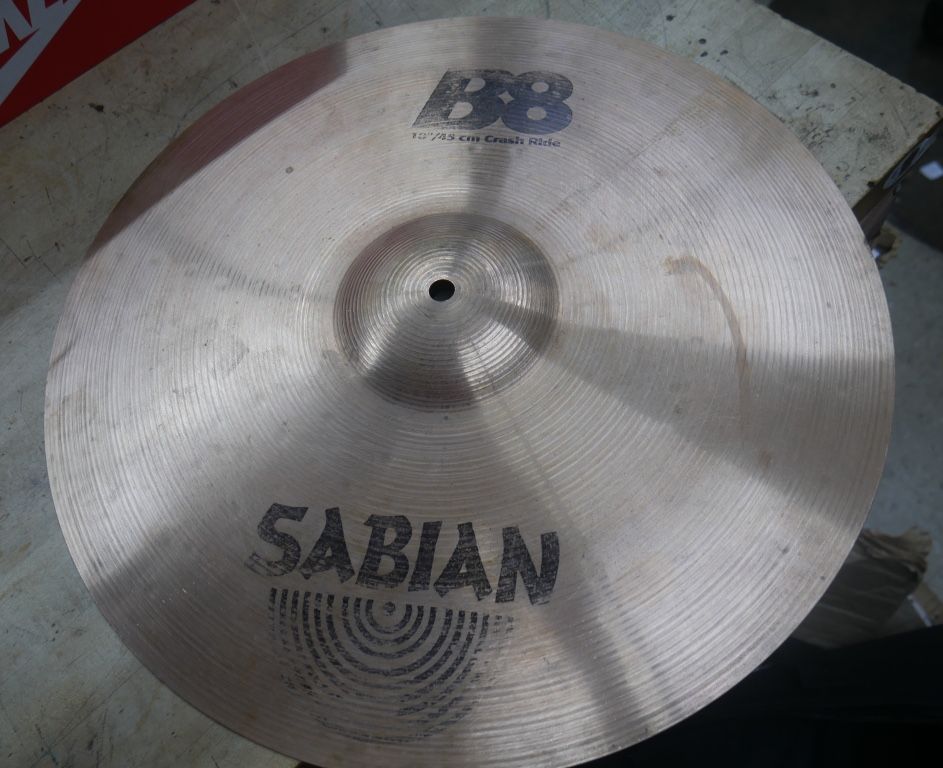 Sabian Cymbal crash B8 18"/45cm crash ride pre owned 883628-3