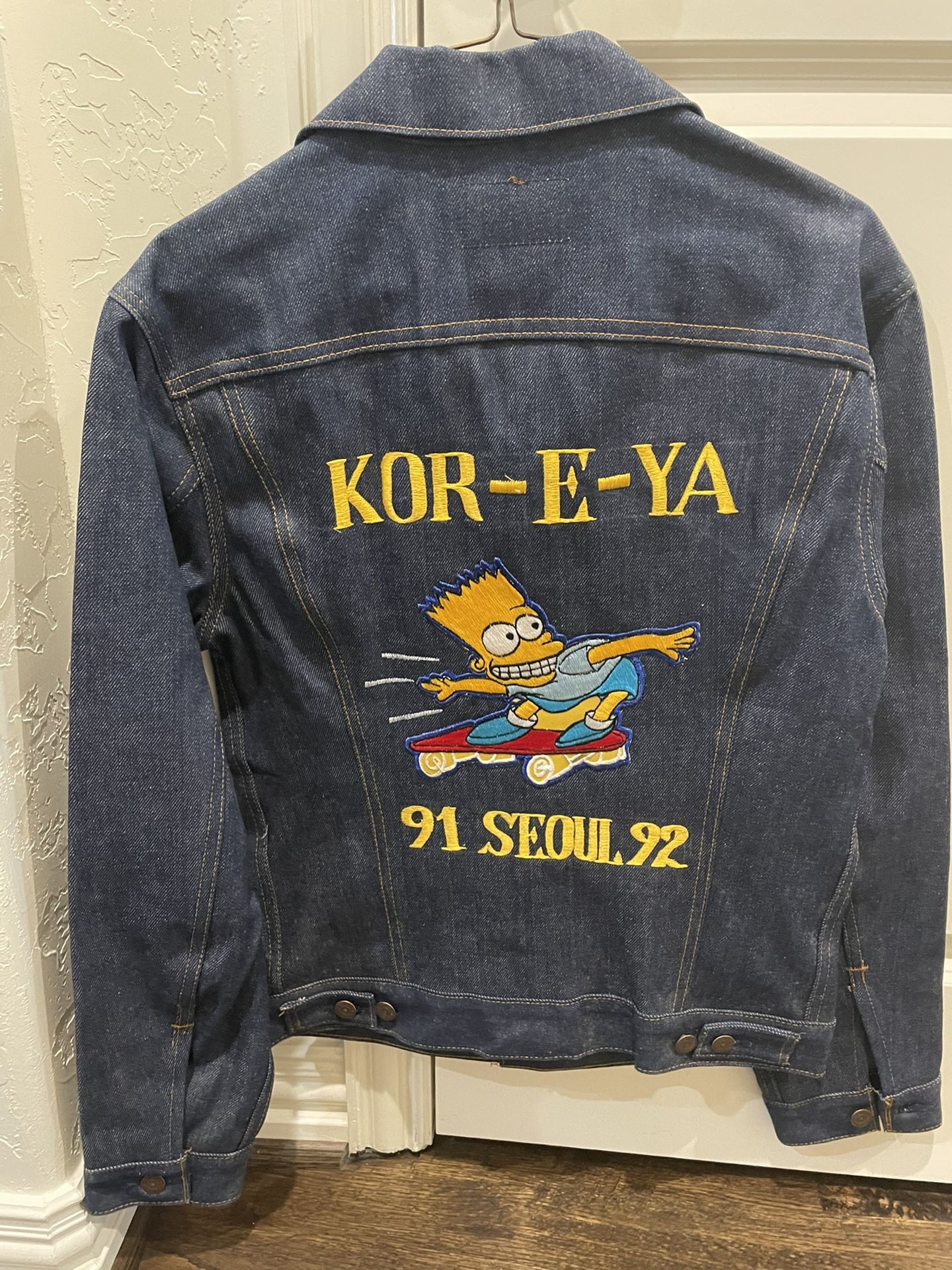 Vintage Levi’s Denim Jacket With Bart Simpson 
