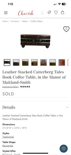 Leather Coffee Table