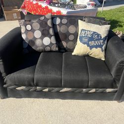 Black Sofa Couch Loveseat 