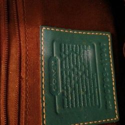 Coach Pre Owned Turquoise Color  Fair Condition With Water Line 