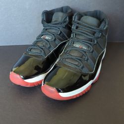 Nike Air Jordan 11 Retro Bred 2019 Edition Men's Size 12.5-Pre Owned And Gently Used 