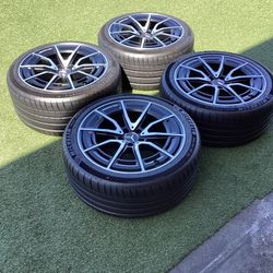Full set Mercedes AMG 265/40/20 & 295/35/20 Michelin Pilot Sport 4 S 8/32 Life Left