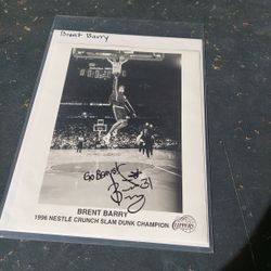 Brent Barry Signed Photo 
