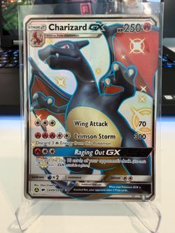 Pokemon TCG Charizard GX SV49/SV94 Hidden Fates Full Art Shiny Holo 250HP