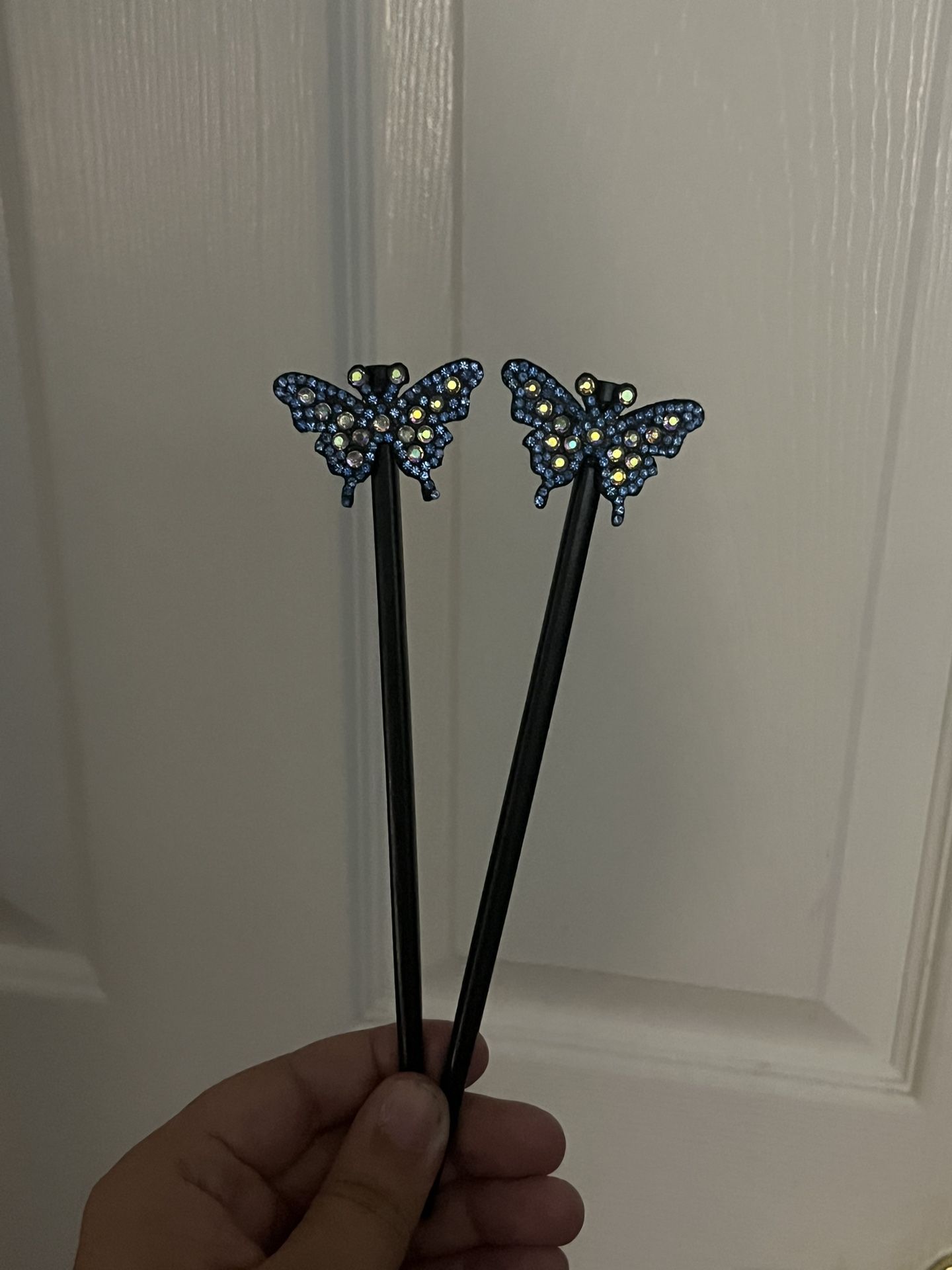 Glitter Butterfly Hair Clip In’s