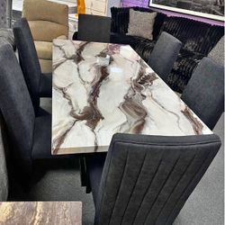 Dining Table , Dining Set , 6chairs 