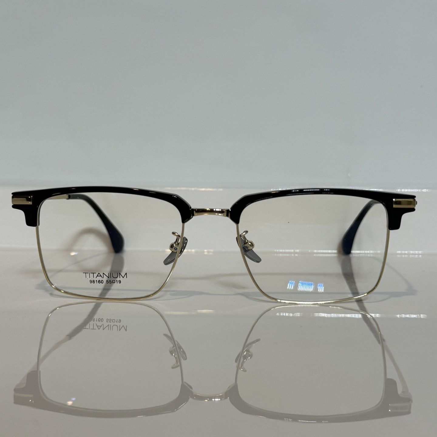 New Korean style 98160 Titanium metal men’s eyeglasses 55mm