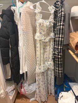 For love and lemons - Floral Ruffle Maxi Dress