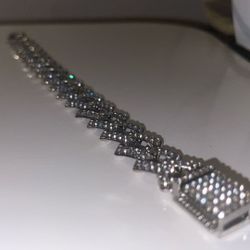iced-out Miami Cuban link bracelet