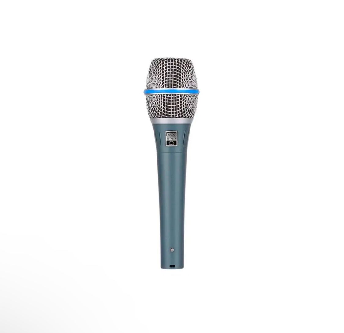 4 PC Replica Beta 87A Dynamic Microphone W 8 Cables