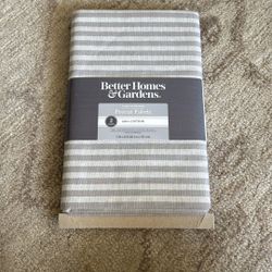 2 YrdsTaupe and cream stripe fabric
