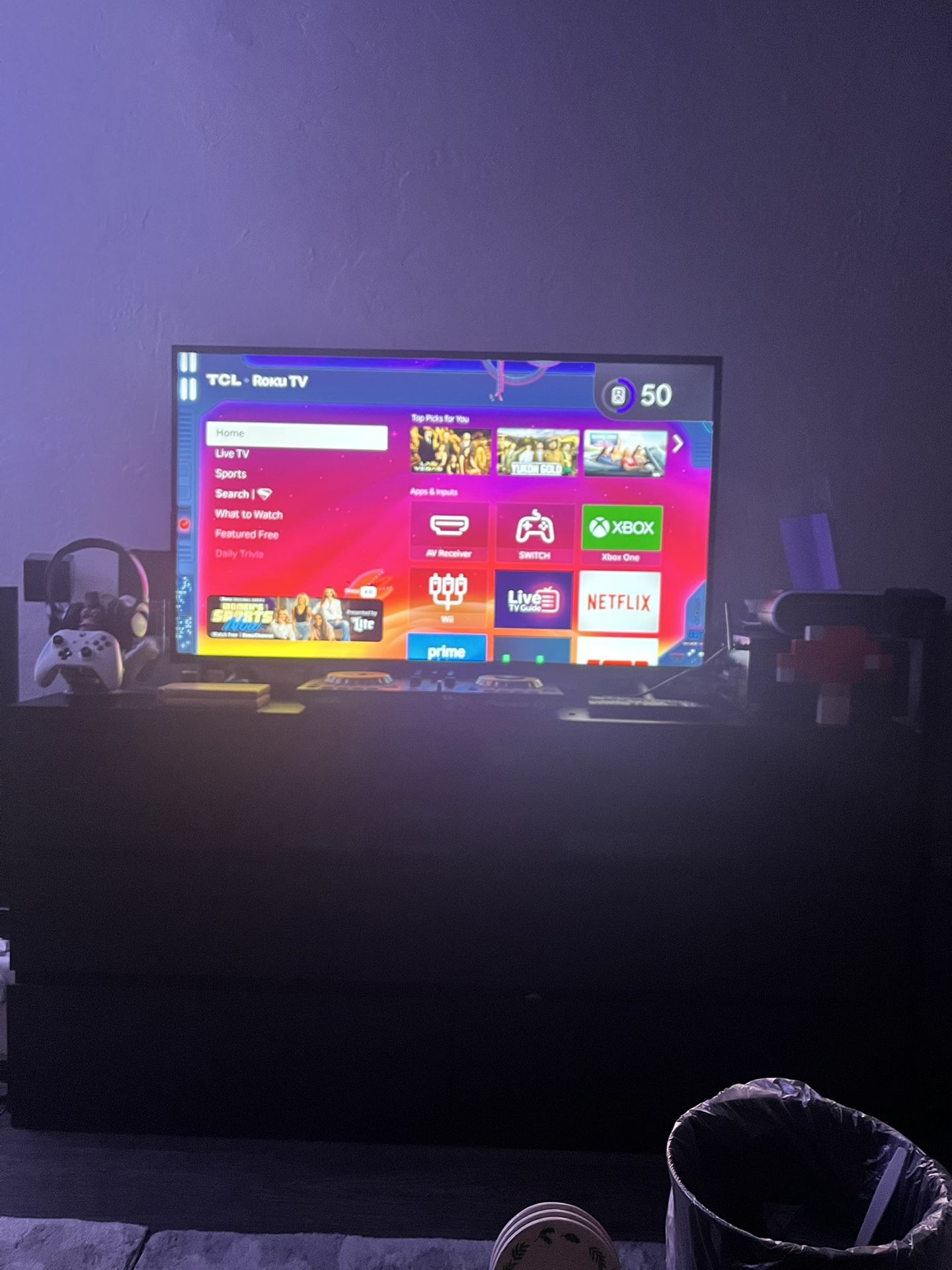 49in ROKU SMART TV With Remote (1080P 4K HDR)
