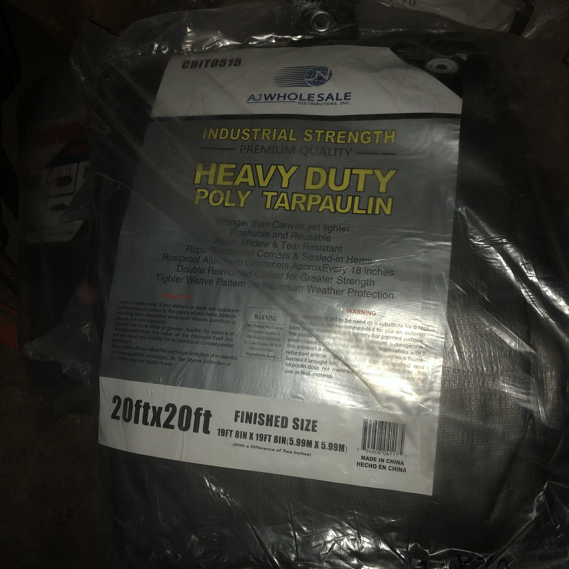 🚨🚨Heavy Duty Gray Tarp 20x20 $38 🚨🚨