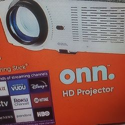 One Projector 720p Portable W/Roku Streaming Stick Interfaces: 2xHDMI, 1xVGA , 2xUSB Retails At 199 Plus Tax