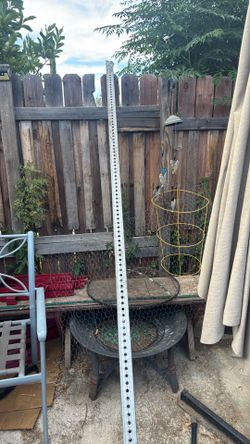 Steel square sign post