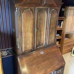 Mahogany Campaign Desk Vintage