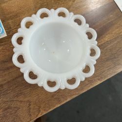 Milk Glass Small Dish