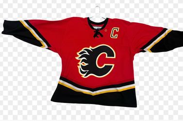 Vintage CCM #12 Jerome Iginla Calgary Flames red jersey size L  flawless condition