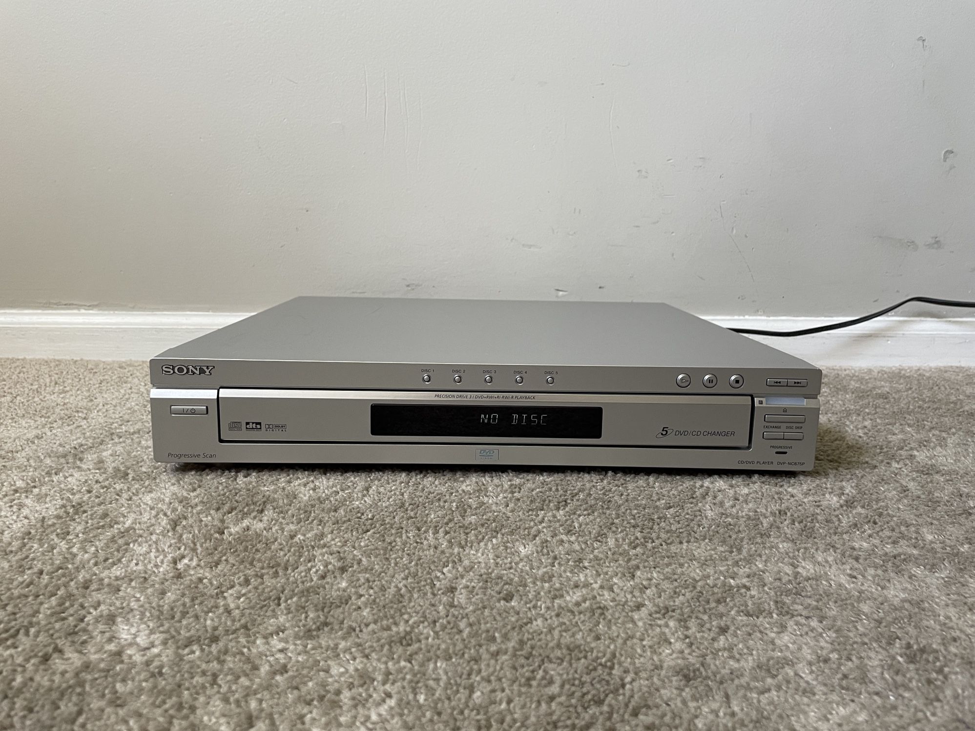 Sony DVP-NC675P 5 Compact Disc CD DVD Player Changer