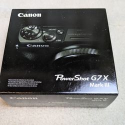Canon PowerShot G7 X Mark 3 Silver New In Box Never Used 