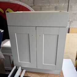 Design House Brookings 24-in Gray Bathroom Vanity Base Cabinet without Top