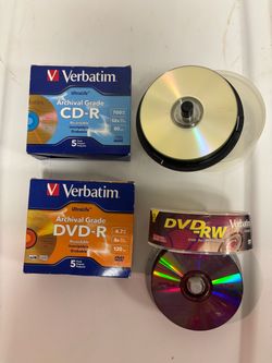Verbatim CD-R, DVD-R, and DVD-RW Bundle