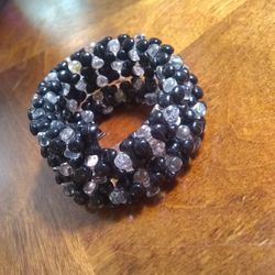 Black And Clear wrap around Bracelet