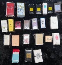 ✨ Brand New lot of 12 mini travel-size perfumes.