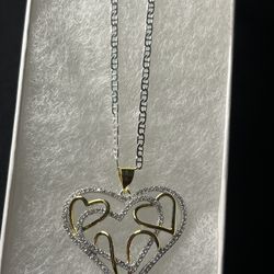 Silver 925 Chain And Pendent 