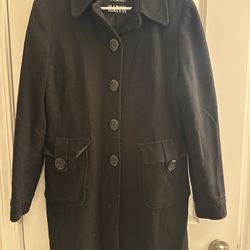 Ladies marvin Black Coat Sz Large 