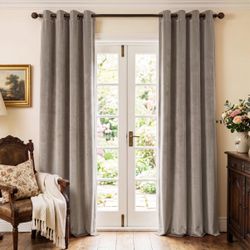 Velvet Blackout Curtains 52x108L