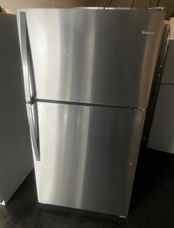 Whirlpool Top Freezer Refrigerator Stainless Steel