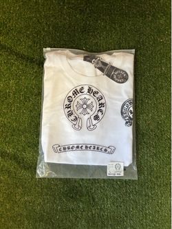 Black and white chrome hearts tee