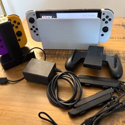 Nintendo Switch OLED Bundle w/ 2 Extra Joy-Cons 