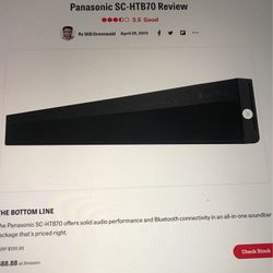Panasonic Soundbar 
