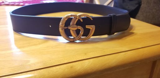 Gucci double GG with snake belt