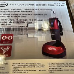 Ewbank EPV1100 4-in-1 Floor Cleaner, Scrubber, Polisher and Vacuum, Red Finish, 23-Foot Power Cord