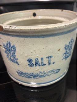 Old salt jar/container